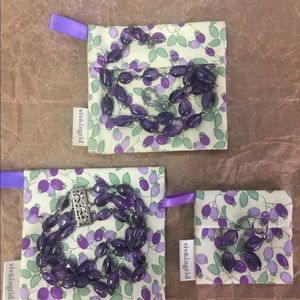 Viv & Ingrid amethyst set in sterling silver